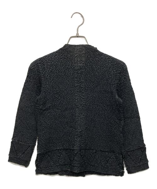 PEPLUM by YOSHIKI HISHINUMA（ペプラム バイ ヨシキヒシヌマ）PEPLUM by yoshiki hishinuma (ペプラム バイ ヨシキヒシヌマ) プリーツカーディガン ブラック サイズ:B79-82,T148-158の古着・服飾アイテム