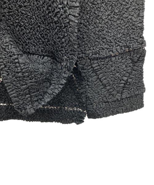 PEPLUM by YOSHIKI HISHINUMA（ペプラム バイ ヨシキヒシヌマ）PEPLUM by yoshiki hishinuma (ペプラム バイ ヨシキヒシヌマ) プリーツカーディガン ブラック サイズ:B79-82,T148-158の古着・服飾アイテム