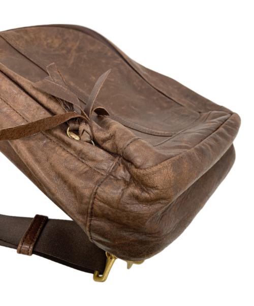 PORTER（ポーター）PORTER (ポーター) レザーショルダーバッグ ブラウンの古着・服飾アイテム