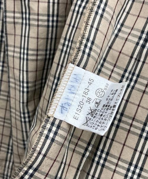 BURBERRY BLUE LABEL（バーバリー ブルー レーベル）BURBERRY BLUE LABEL (バーバリーロンドンブルーレーベル) チェックスカート ベージュ サイズ:38の古着・服飾アイテム