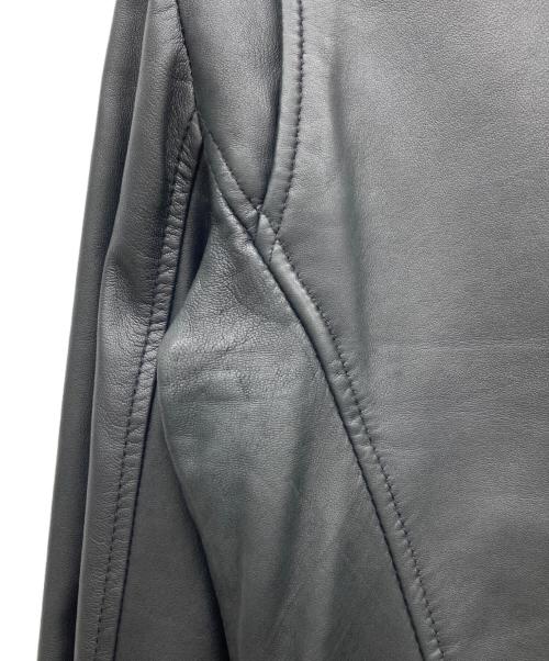 ZARA（ザラ）ZARA (ザラ) シープスキンダブルライダースジャケット ブラック サイズ:Mの古着・服飾アイテム