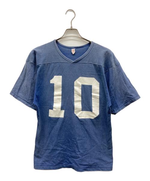 SOUTHERN ATHLETIC（サザーン アスレチック）southern athletic (サザーン アスレチック) ナンバリングTシャツ ブルー サイズ:Lの古着・服飾アイテム