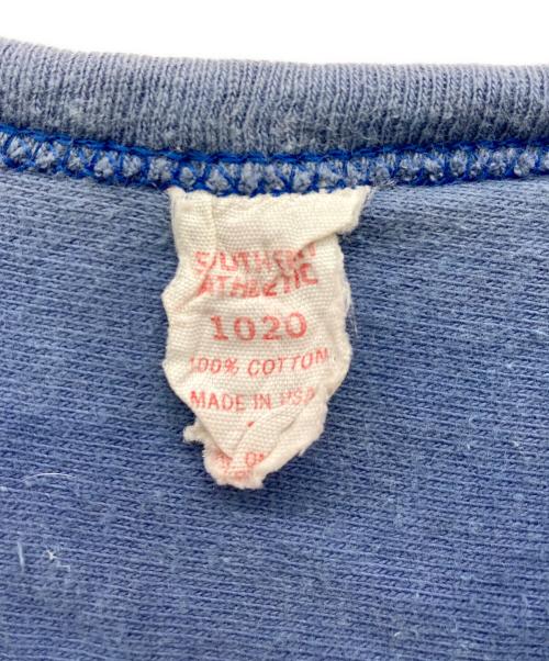 SOUTHERN ATHLETIC（サザーン アスレチック）southern athletic (サザーン アスレチック) ナンバリングTシャツ ブルー サイズ:Lの古着・服飾アイテム