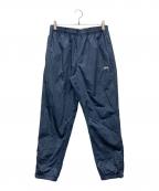 stussyステューシー）の古着「チェックナイロンパンツ」｜ネイビー