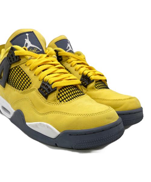 NIKE（ナイキ）NIKE (ナイキ) AIR JORDAN 4 RETRO イエロー サイズ:US9.5の古着・服飾アイテム
