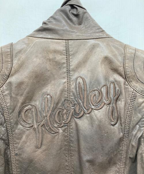 HARLEY-DAVIDSON（ハーレーダビッドソン）HARLEY-DAVIDSON (ハーレーダビッドソン) レザージャケット ブラウン サイズ:Lの古着・服飾アイテム