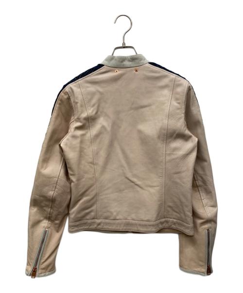 DIESEL（ディーゼル）DIESEL (ディーゼル) ライダースジャケット ピンク サイズ:XSの古着・服飾アイテム