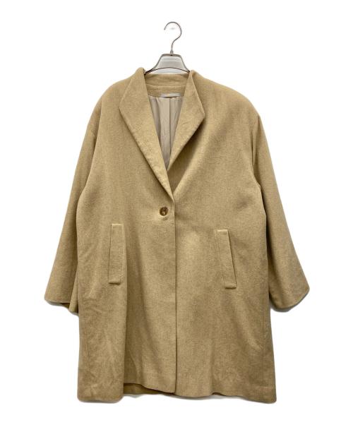 Aquascutum（アクアスキュータム）Aquascutum (アクアスキュータム) カシミヤコート ベージュ サイズ:9の古着・服飾アイテム