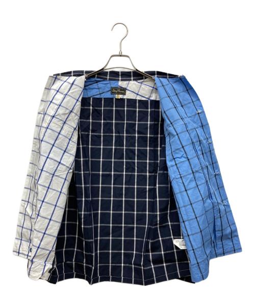 Dry Bones（ドライボーンズ）Dry bones (ドライボーンズ) チェックウエスタンシャツ スカイブルー サイズ:40 Lの古着・服飾アイテム