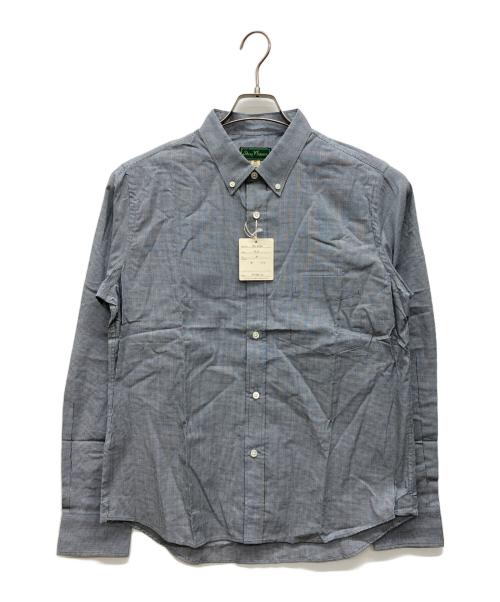 Dry Bones（ドライボーンズ）Dry Bones (ドライボーンズ) ボタンダウンシャツ グレー サイズ:40 Lの古着・服飾アイテム