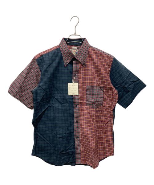 Dry Bones（ドライボーンズ）Dry bones (ドライボーンズ) チェックBDシャツ レッド サイズ:40 Lの古着・服飾アイテム