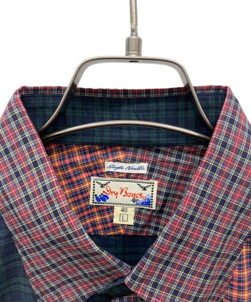 Dry Bones（ドライボーンズ）Dry bones (ドライボーンズ) チェックBDシャツ レッド サイズ:40 Lの古着・服飾アイテム