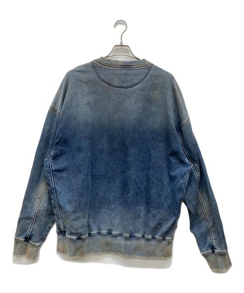 DIESEL（ディーゼル）DIESEL (ディーゼル) デニムスウェット インディゴ サイズ:Lの古着・服飾アイテム