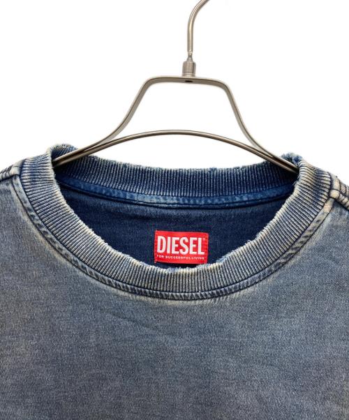 DIESEL（ディーゼル）DIESEL (ディーゼル) デニムスウェット インディゴ サイズ:Lの古着・服飾アイテム