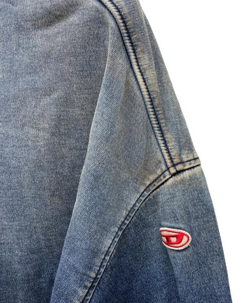 DIESEL（ディーゼル）DIESEL (ディーゼル) デニムスウェット インディゴ サイズ:Lの古着・服飾アイテム