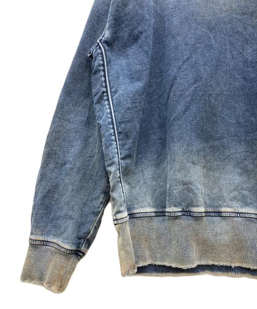 DIESEL（ディーゼル）DIESEL (ディーゼル) デニムスウェット インディゴ サイズ:Lの古着・服飾アイテム