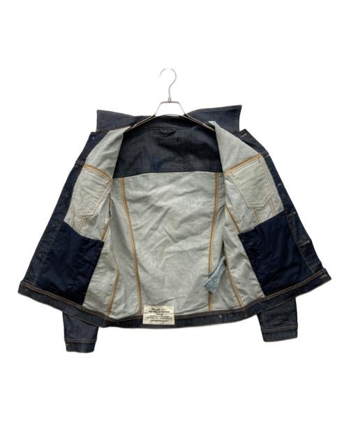 DIESEL（ディーゼル）DIESEL (ディーゼル) コーティング加工デニムジャケット インディゴ サイズ:Lの古着・服飾アイテム