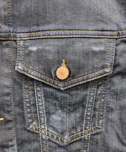 DIESEL（ディーゼル）DIESEL (ディーゼル) コーティング加工デニムジャケット インディゴ サイズ:Lの古着・服飾アイテム
