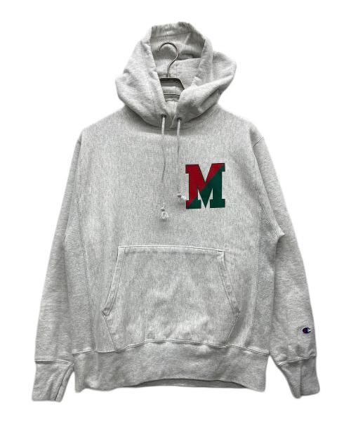 Champion（チャンピオン）Champion (チャンピオン) 両面プリントリバースウィーブスウェットパーカー ホワイト サイズ:Ｍの古着・服飾アイテム
