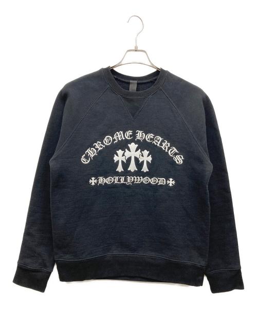 CHROME HEARTS（クロムハーツ）CHROME HEARTS (クロムハーツ) Y NOT Cemetery Cross Crewneck Sweat King Taco ブラック サイズ:SMALL 170/92Bの古着・服飾アイテム