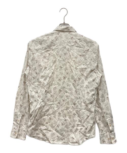 BOTTEGA VENETA（ボッテガベネタ）BOTTEGA VENETA (ボッテガベネタ) バタフライ柄シャツ ベージュ サイズ:40の古着・服飾アイテム