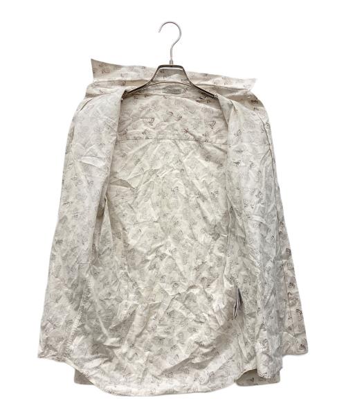BOTTEGA VENETA（ボッテガベネタ）BOTTEGA VENETA (ボッテガベネタ) バタフライ柄シャツ ベージュ サイズ:40の古着・服飾アイテム