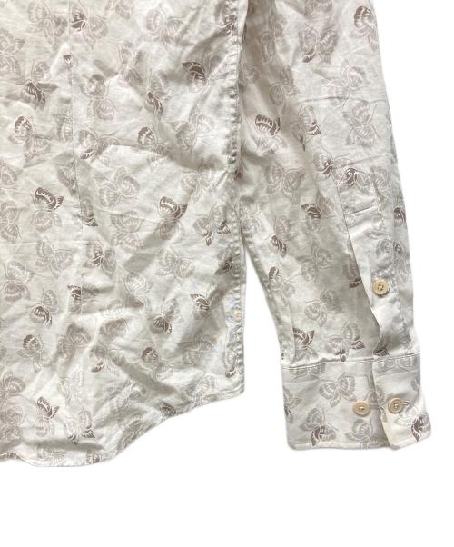 BOTTEGA VENETA（ボッテガベネタ）BOTTEGA VENETA (ボッテガベネタ) バタフライ柄シャツ ベージュ サイズ:40の古着・服飾アイテム