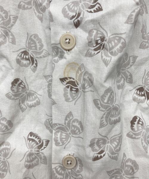 BOTTEGA VENETA（ボッテガベネタ）BOTTEGA VENETA (ボッテガベネタ) バタフライ柄シャツ ベージュ サイズ:40の古着・服飾アイテム