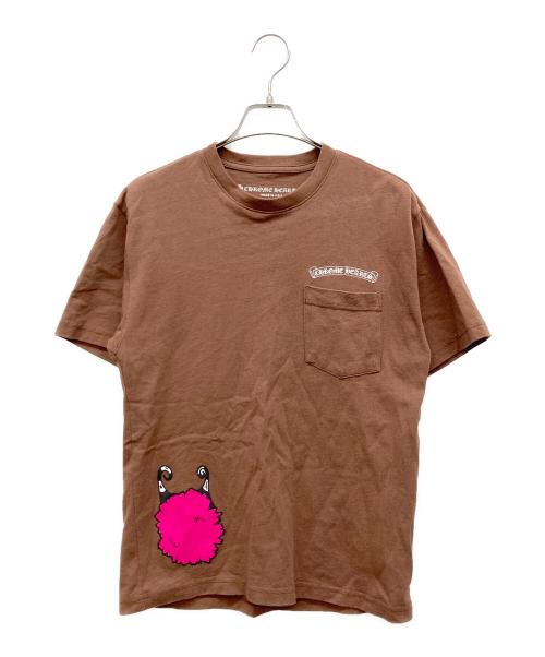 CHROME HEARTS（クロムハーツ）CHROME HEARTS (クロムハーツ) MATTY BOY STRUCTURE (マッティ ボーイ ストラクチャー) ポケットTシャツ ブラウン サイズ:X-SMALL 170/88Bの古着・服飾アイテム