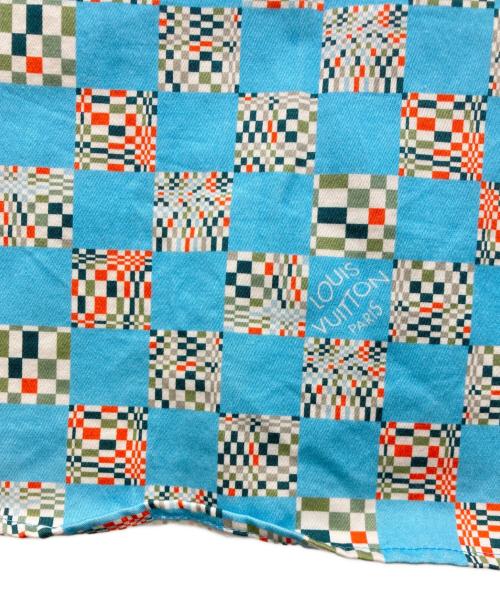 LOUIS VUITTON（ルイ ヴィトン）LOUIS VUITTON (ルイ ヴィトン) ディストーテッドダミエクラシック ロングスリーブ シャツ スカイブルー サイズ:Sの古着・服飾アイテム