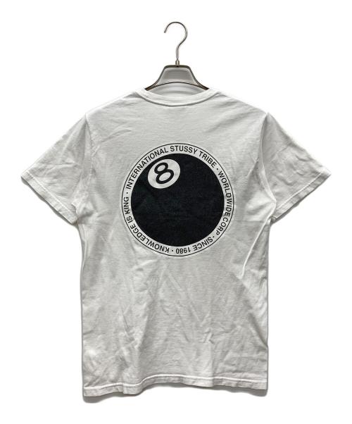 stussy（ステューシー）stussy (ステューシー) 8 ball tee ホワイト サイズ:Sの古着・服飾アイテム