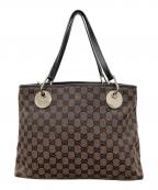 GUCCIグッチ）の古着「GGキャンバストートバッグ」｜ブラウン