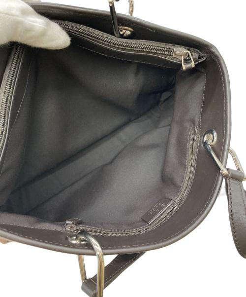 GUCCI（グッチ）GUCCI (グッチ) GGキャンバストートバッグ ブラウンの古着・服飾アイテム