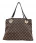 GUCCI (グッチ) GGキャンバストートバッグ ブラウン：32000円