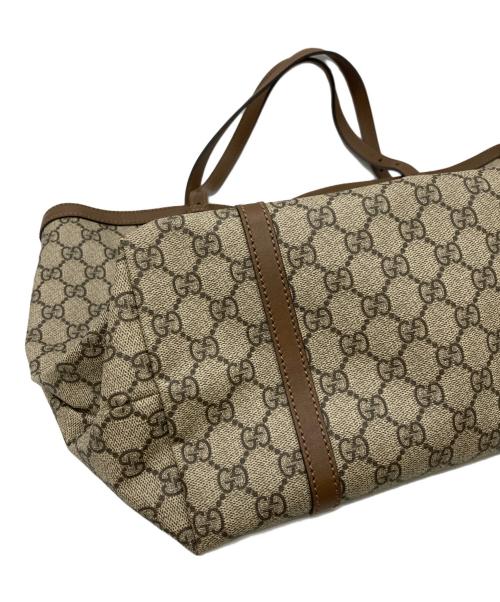 GUCCI（グッチ）GUCCI (グッチ) GGスプリームキャンバストートバッグ ベージュの古着・服飾アイテム
