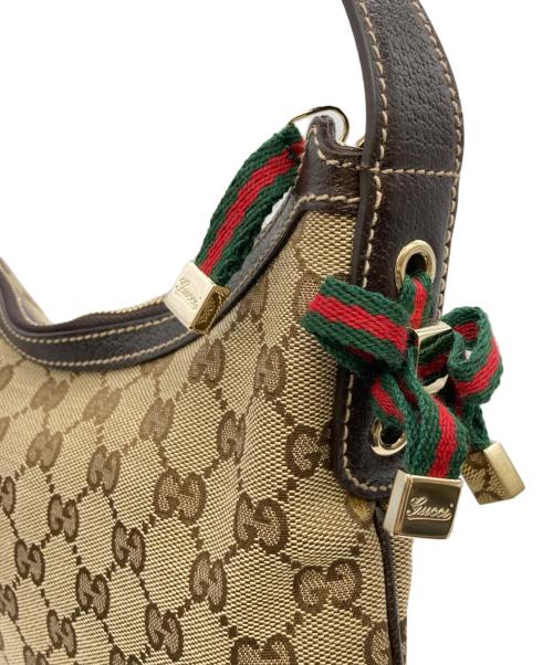 GUCCI（グッチ）GUCCI (グッチ) GGキャンバスプリンシーショルダーバッグ ベージュの古着・服飾アイテム