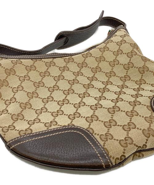 GUCCI（グッチ）GUCCI (グッチ) GGキャンバスプリンシーショルダーバッグ ベージュの古着・服飾アイテム