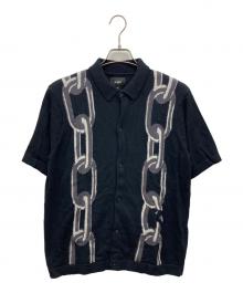 HUF（ハフ）の古着「LINKED KNIT SWEATER」｜ブラック