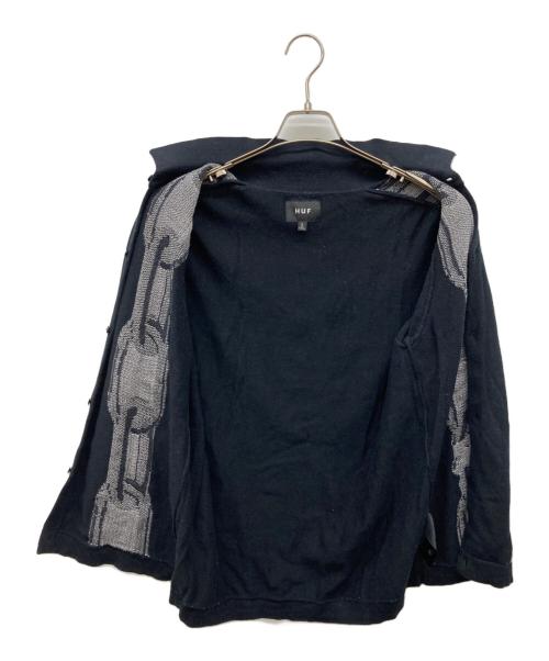 HUF（ハフ）HUF (ハフ) LINKED KNIT SWEATER ブラック サイズ:Sの古着・服飾アイテム