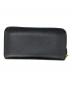 PRADA (プラダ) ラウンドファスナーロングウォレット ブラック：10000円