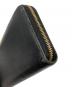 中古・古着 PRADA (プラダ) ラウンドファスナーロングウォレット ブラック：10000円