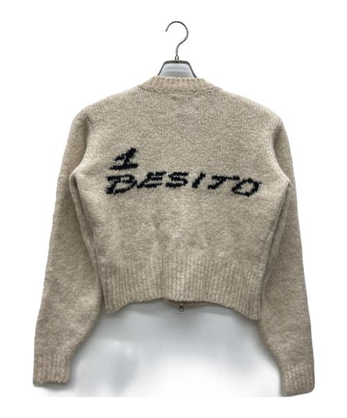 paloma-wool（パロマウール）paloma-wool (パロマウール) ジップニット アイボリー サイズ:Mの古着・服飾アイテム