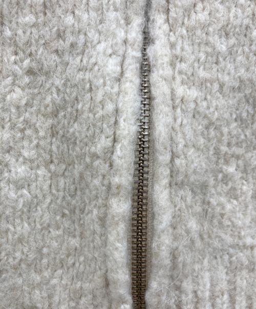 paloma-wool（パロマウール）paloma-wool (パロマウール) ジップニット アイボリー サイズ:Mの古着・服飾アイテム