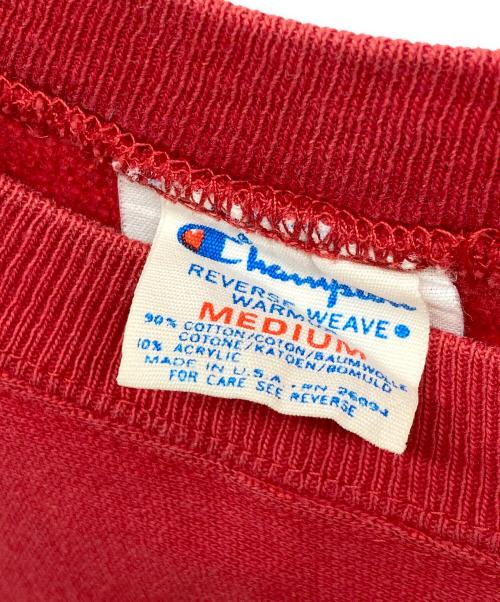 Champion（チャンピオン）Champion (チャンピオン) リバースウィーブスウェット レッド サイズ:MEDIUMの古着・服飾アイテム