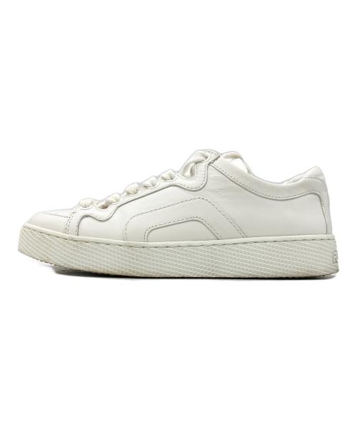 PIERRE HARDY（ピエールアルディ）PIERRE HARDY (ピエールアルディ) ホワイトレザースニーカー ホワイト サイズ:35の古着・服飾アイテム