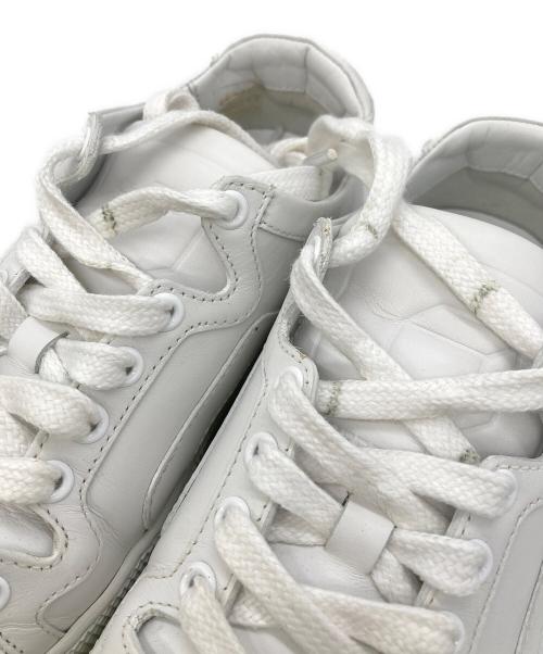 PIERRE HARDY（ピエールアルディ）PIERRE HARDY (ピエールアルディ) ホワイトレザースニーカー ホワイト サイズ:35の古着・服飾アイテム