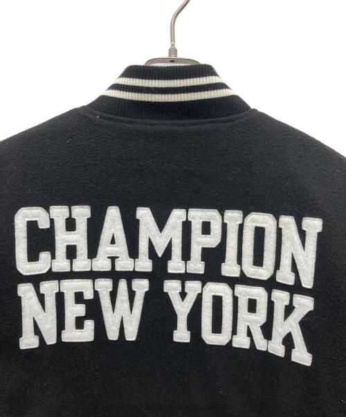 Champion（チャンピオン）Champion (チャンピオン) リブネックジャケット ブラック サイズ:MEDIUMの古着・服飾アイテム