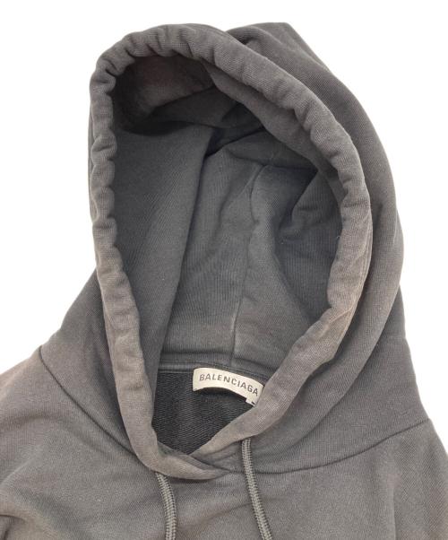 BALENCIAGA（バレンシアガ）BALENCIAGA (バレンシアガ) バックロゴプリントパーカー ブラック サイズ:Mの古着・服飾アイテム