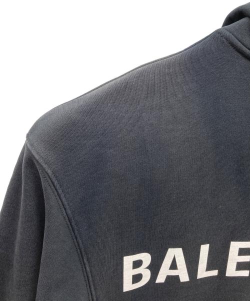 BALENCIAGA（バレンシアガ）BALENCIAGA (バレンシアガ) バックロゴプリントパーカー ブラック サイズ:Mの古着・服飾アイテム