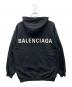 BALENCIAGA (バレンシアガ) バックロゴプリントパーカー ブラック サイズ:M：25000円